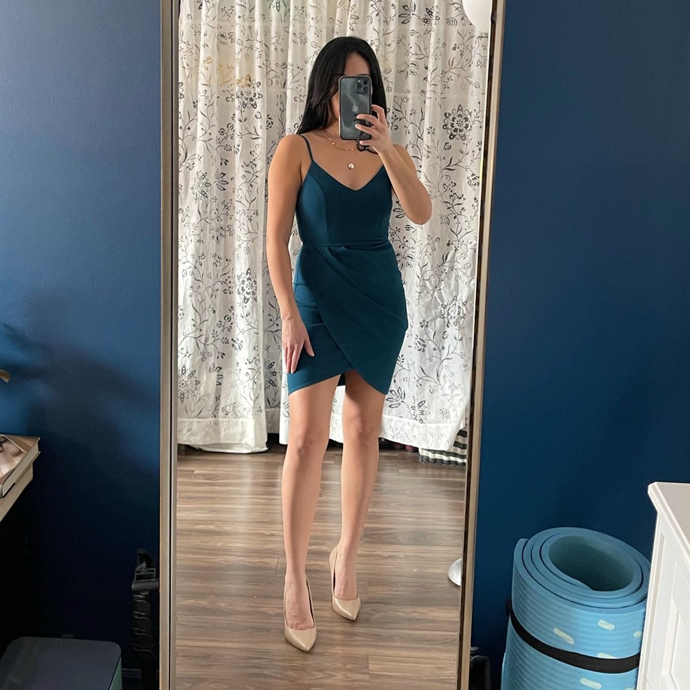Lulus Forever Your Girl Dress (teal)